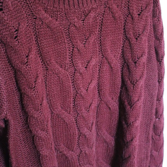 Burgundy Knit Sweater - Picture 3 of 8